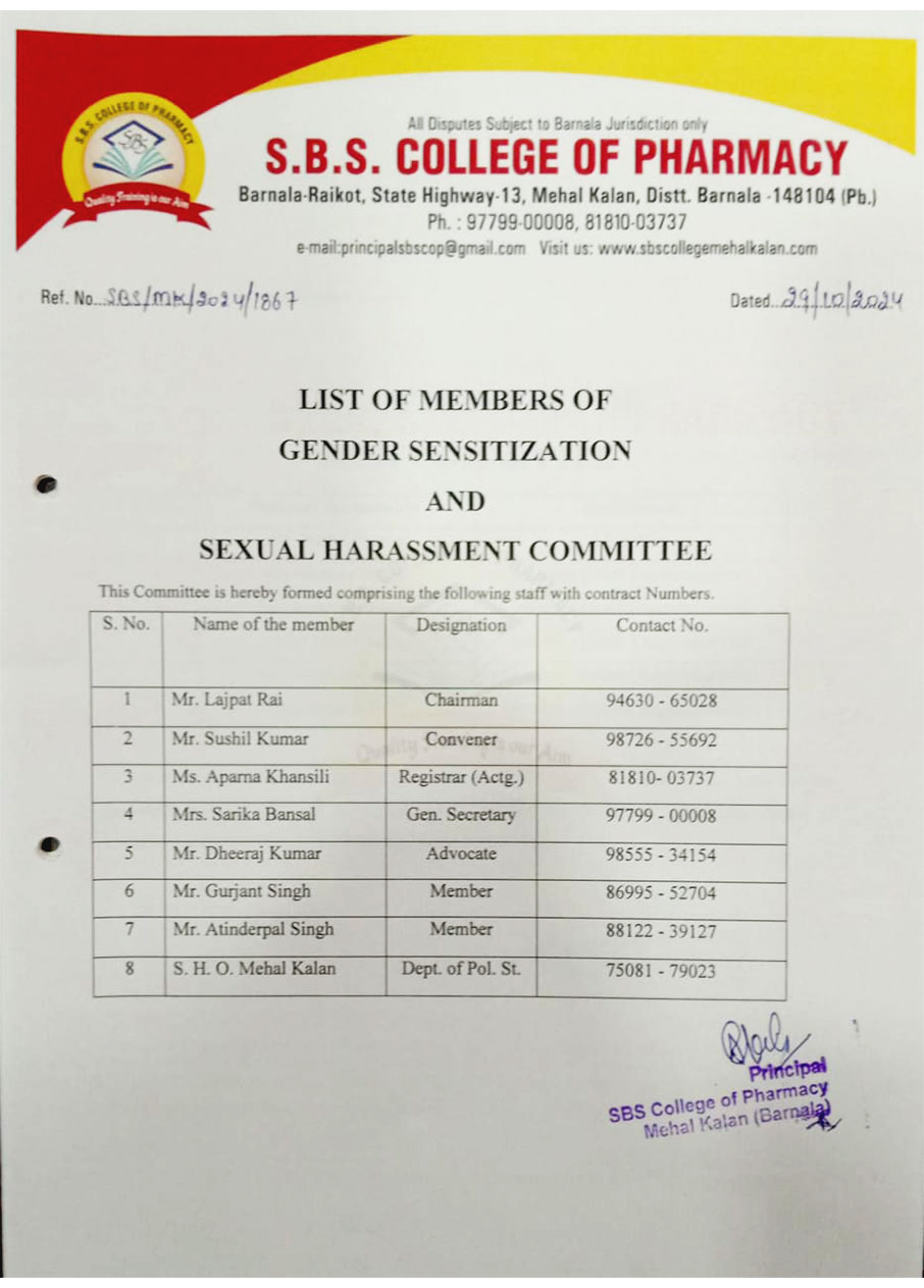 harassment-committe